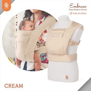 Ergobaby Embrace Cozy Newborn Carrier in Cream